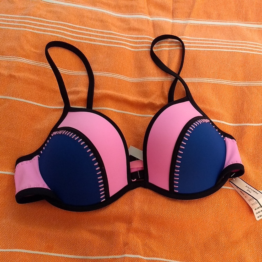 VS SWIM FABULOUS MOLDED PUSHUP BIKINI BRA TOP 34D